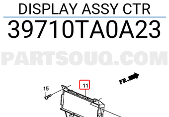 Honda 39710TA0A23 DISPLAY ASSY CTR
