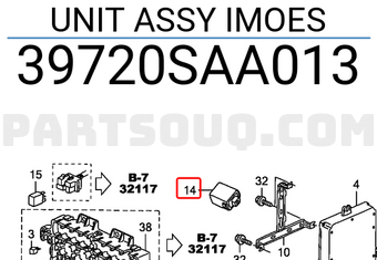 Honda 39720SAA013 UNIT ASSY IMOES