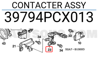 Honda 39794PCX013 CONTACTER ASSY
