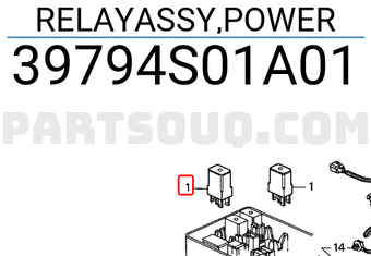 Honda 39794S01A01 RELAYASSY,POWER