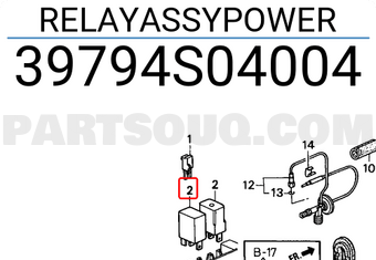 Honda 39794S04004 RELAYASSYPOWER
