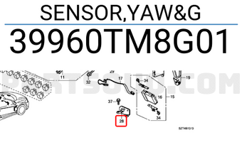Honda 39960TM8G01 SENSOR,YAW&G