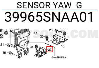 Honda 39965SNAA01 SENSOR YAW G