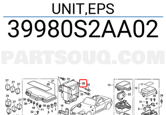 Honda 39980S2AA02 UNIT,EPS