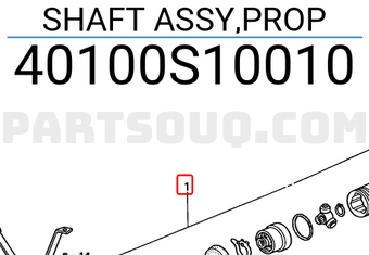Honda 40100S10010 SHAFT ASSY,PROP