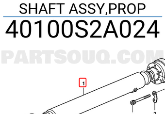 Honda 40100S2A024 SHAFT ASSY,PROP