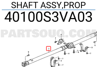 Honda 40100S3VA03 SHAFT ASSY,PROP