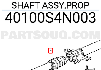 Honda 40100S4N003 SHAFT ASSY,PROP