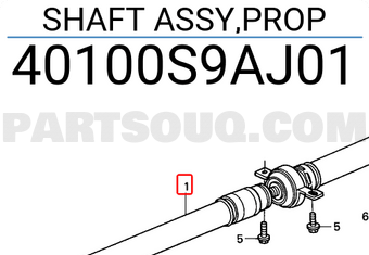 Honda 40100S9AJ01 SHAFT ASSY,PROP