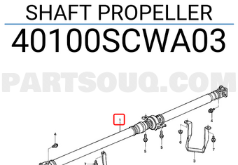 Honda 40100SCWA03 SHAFT PROPELLER