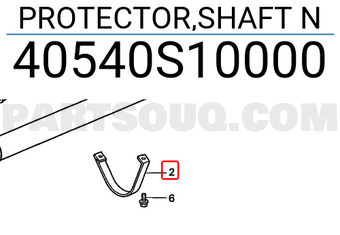 Honda 40540S10000 PROTECTOR,SHAFT N
