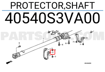 Honda 40540S3VA00 PROTECTOR,SHAFT