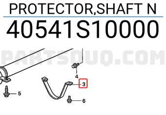 Honda 40541S10000 PROTECTOR,SHAFT N