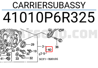 Honda 41010P6R325 CARRIERSUBASSY