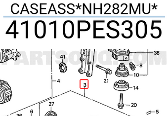 Honda 41010PES305 CASEASS*NH282MU*