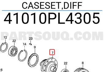 Honda 41010PL4305 CASESET,DIFF
