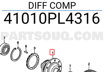 Honda 41010PL4316 DIFF COMP