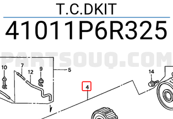 Honda 41011P6R325 T.C.DKIT