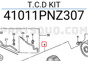 Honda 41011PNZ307 T.C.D KIT