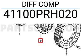 Honda 41100PRH020 DIFF COMP