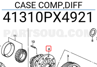 Honda 41310PX4921 CASE COMP,DIFF