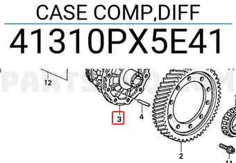 Honda 41310PX5E41 CASE COMP,DIFF