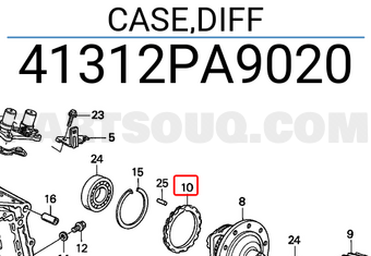 Honda 41312PA9020 CASE,DIFF