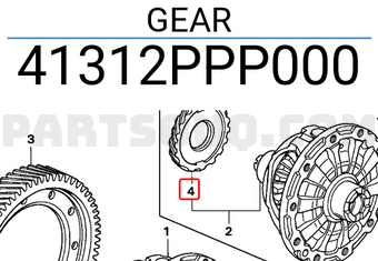 Honda 41312PPP000 GEAR