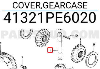 Honda 41321PE6020 COVER,GEARCASE