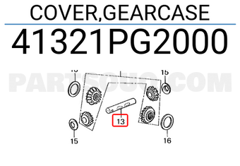 Honda 41321PG2000 COVER,GEARCASE
