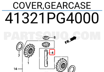 Honda 41321PG4000 COVER,GEARCASE