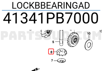 Honda 41341PB7000 LOCKBBEARINGAD