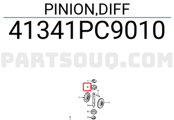 Honda 41341PC9010 PINION,DIFF