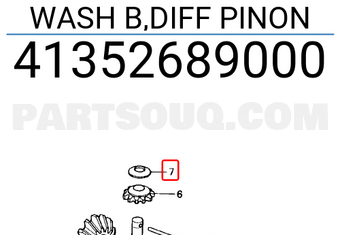 Honda 41352689000 WASH B,DIFF PINON