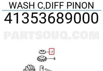 Honda 41353689000 WASH C,DIFF PINON