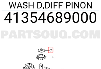 Honda 41354689000 WASH D,DIFF PINON