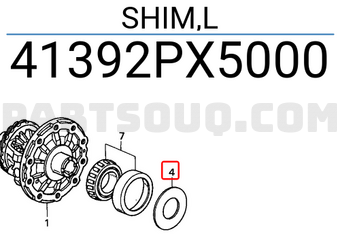 Honda 41392PX5000 SHIM,L