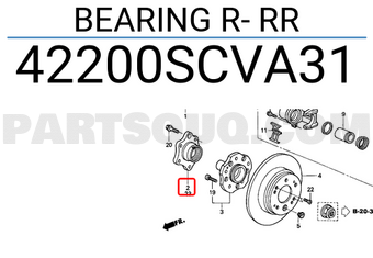 Honda 42200SCVA31 BEARING R- RR