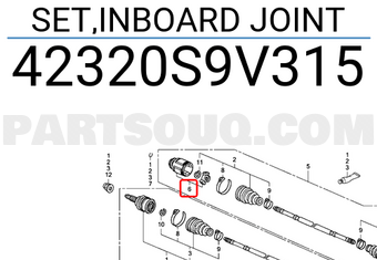 Honda 42320S9V315 SET,INBOARD JOINT