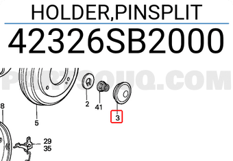 Honda 42326SB2000 HOLDER,PINSPLIT