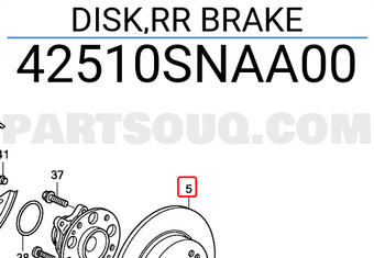 Honda 42510SNAA00 DISK,RR BRAKE