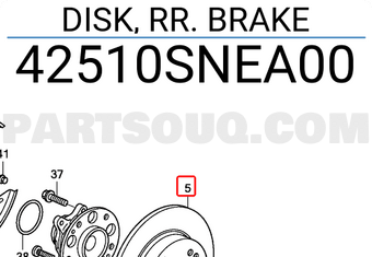 Honda 42510SNEA00 DISK, RR. BRAKE