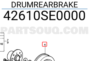 Honda 42610SE0000 DRUMREARBRAKE