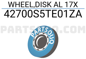 Honda 42700S5TE01ZA WHEEL,DISK AL 17X