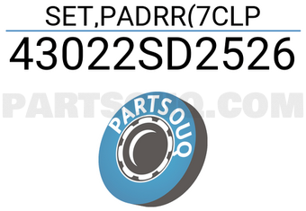 Honda 43022SD2526 SET,PADRR(7CLP