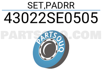 Honda 43022SE0505 SET,PADRR