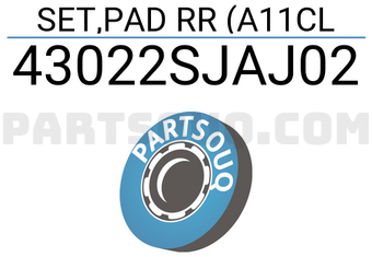 Honda 43022SJAJ02 SET,PAD RR (A11CL