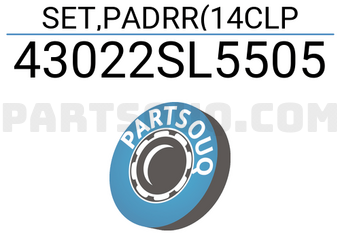 Honda 43022SL5505 SET,PADRR(14CLP