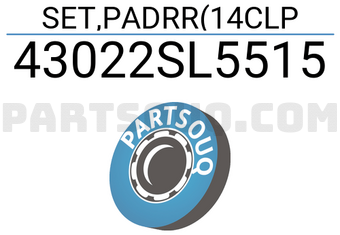 Honda 43022SL5515 SET,PADRR(14CLP