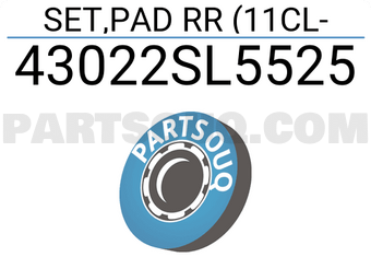 Honda 43022SL5525 SET,PAD RR (11CL